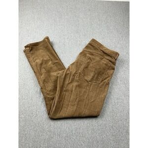 J Crew 770‎ Straight Corduroy Pants Men's 35x32 Brown Cotton Flat Front